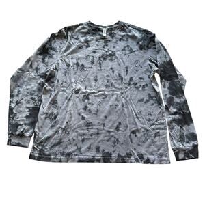 Unisex Shirt Size 2XL Handmade Tie Dye Grey Black Long Sleeve Hippie Brand New